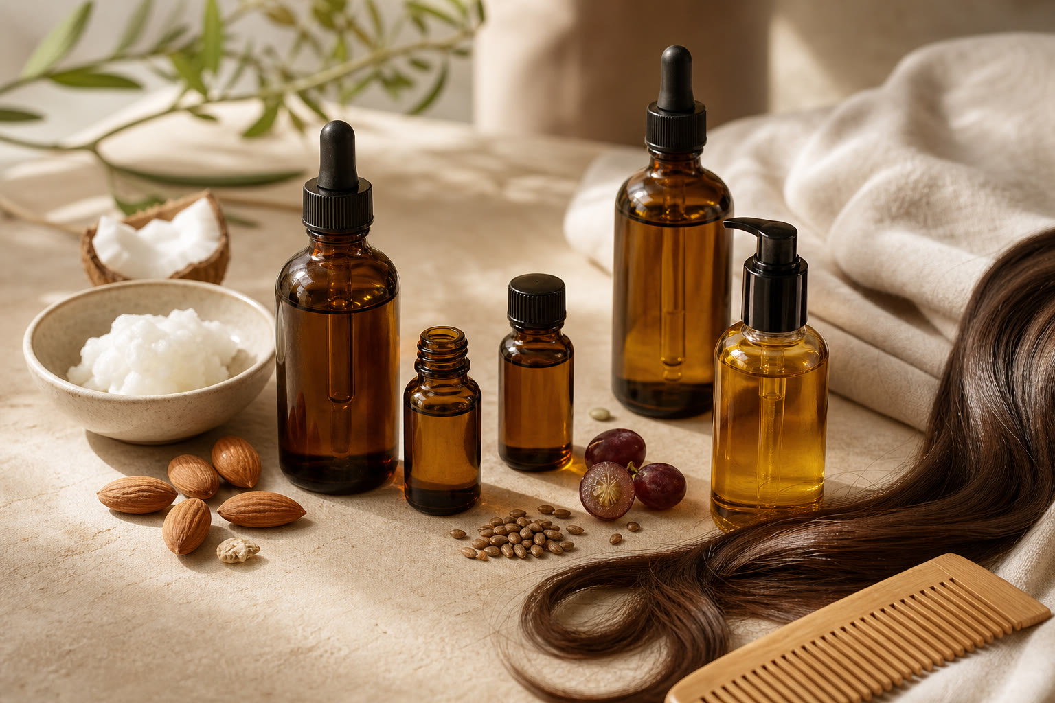 Best oils for soft, shiny hair