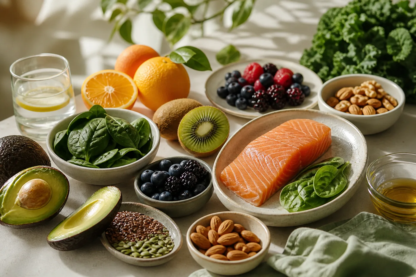 Vitamin-rich foods that support healthy-looking skin