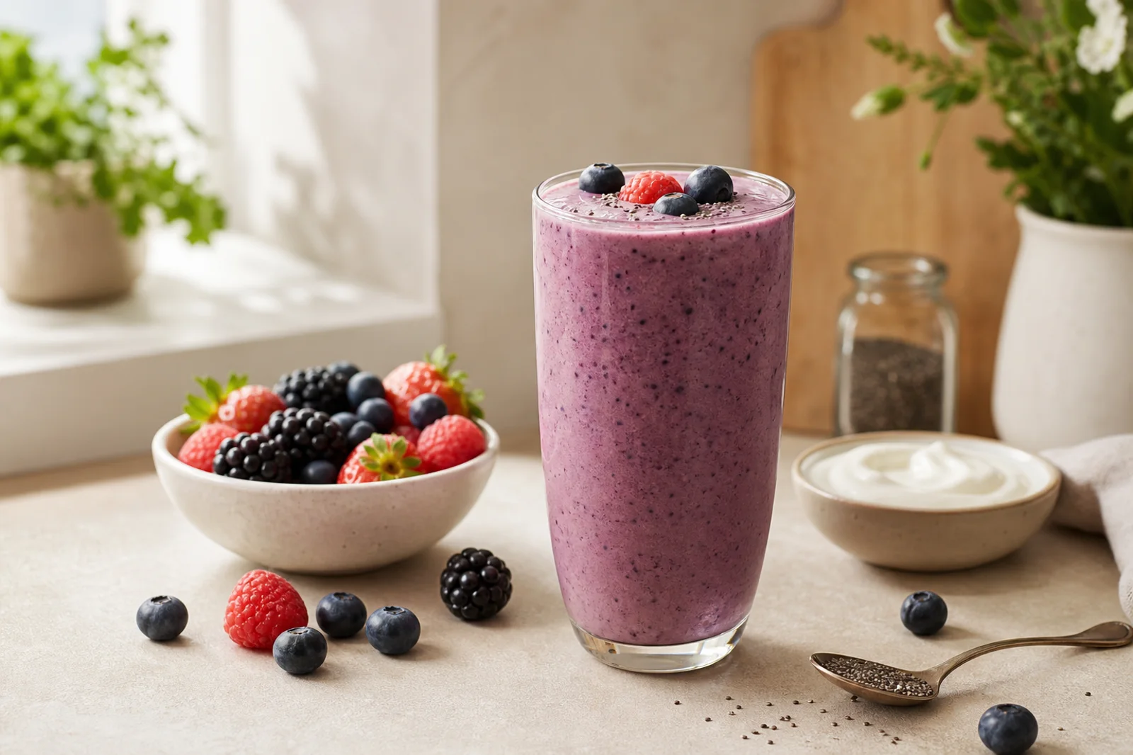 Berry Yogurt Smoothie for Fresh-Looking Skin — Glow Rituals Beauty