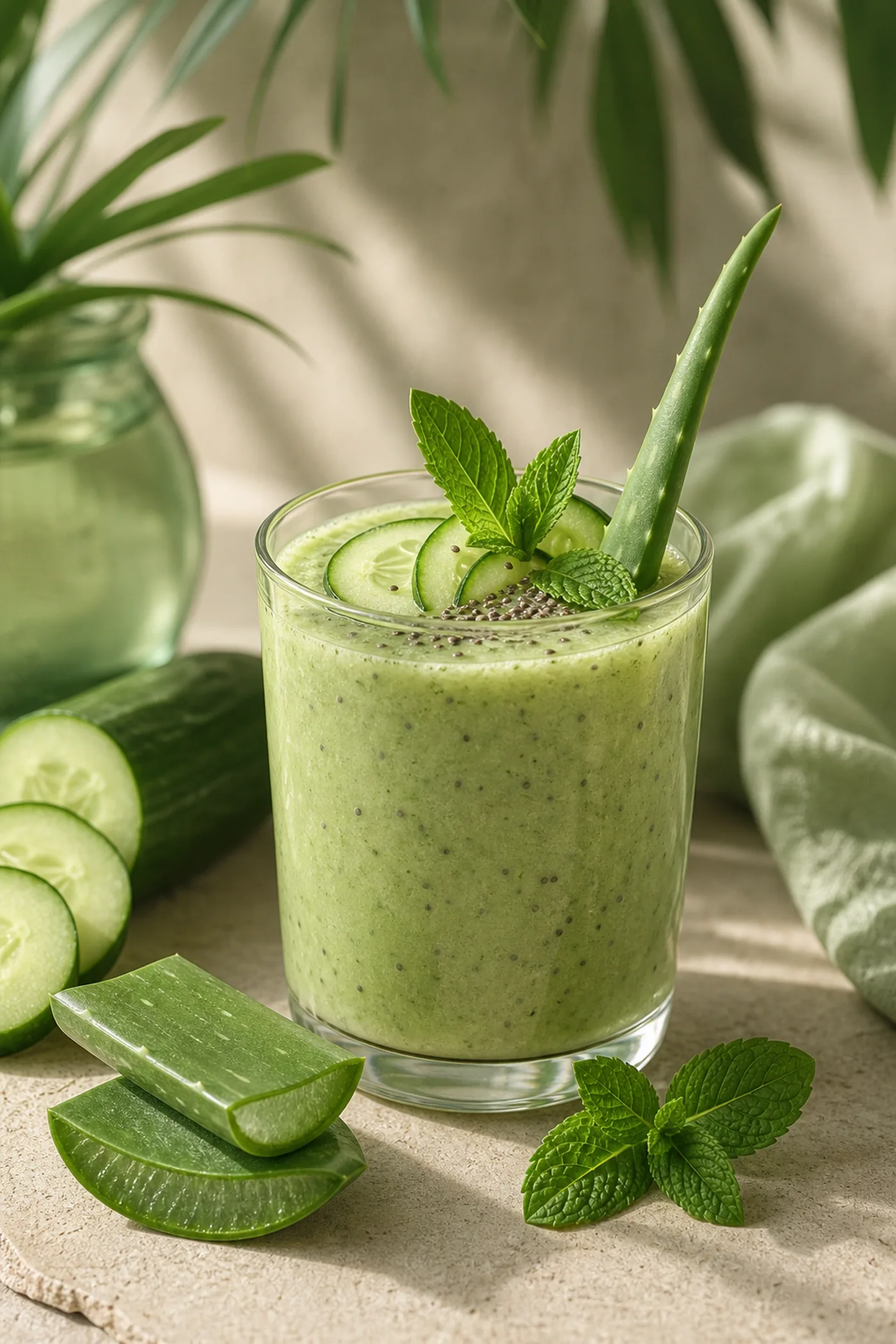 Cucumber Aloe Hydration Smoothie
