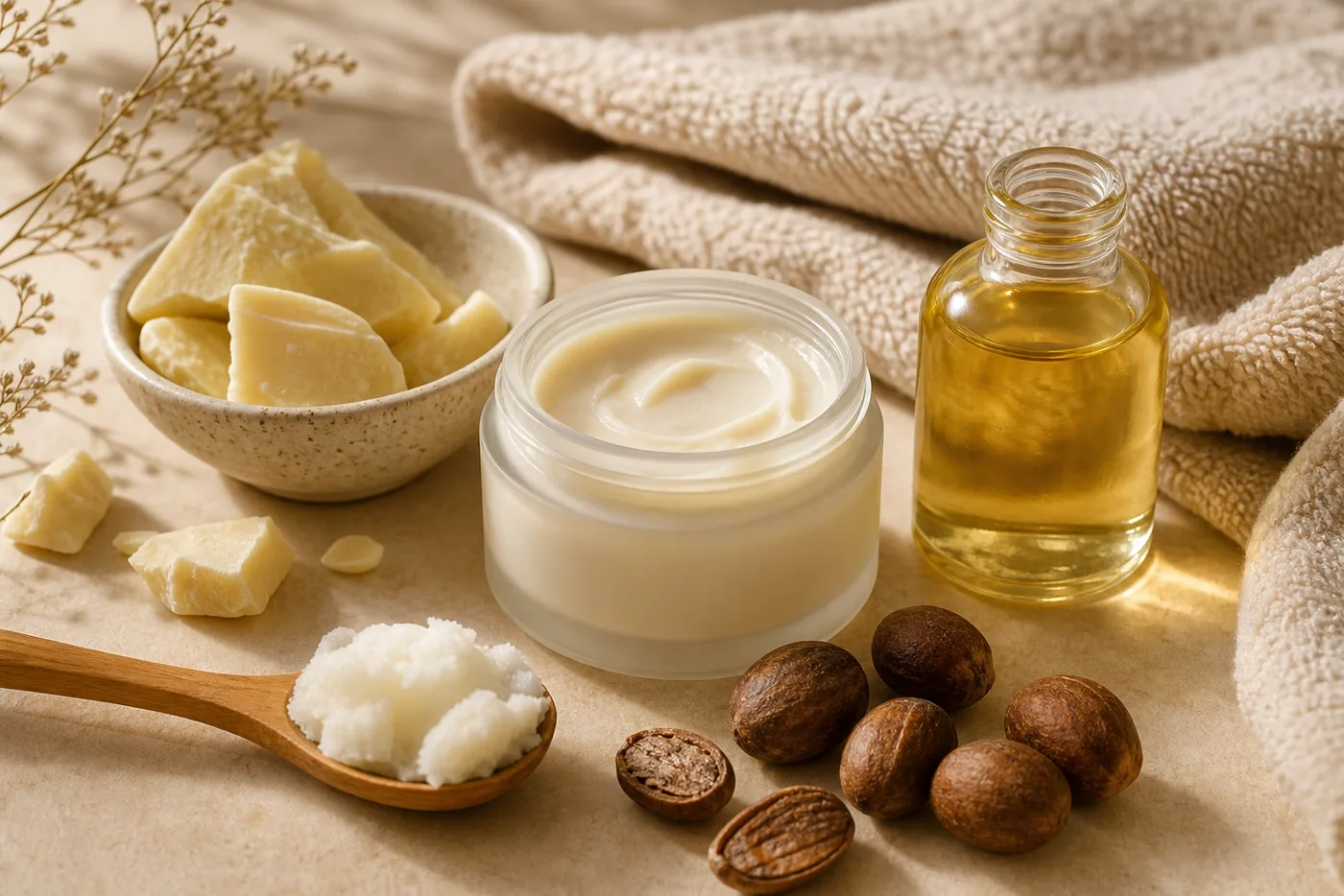 Cocoa Shea Dry-Area Body Balm ingredients