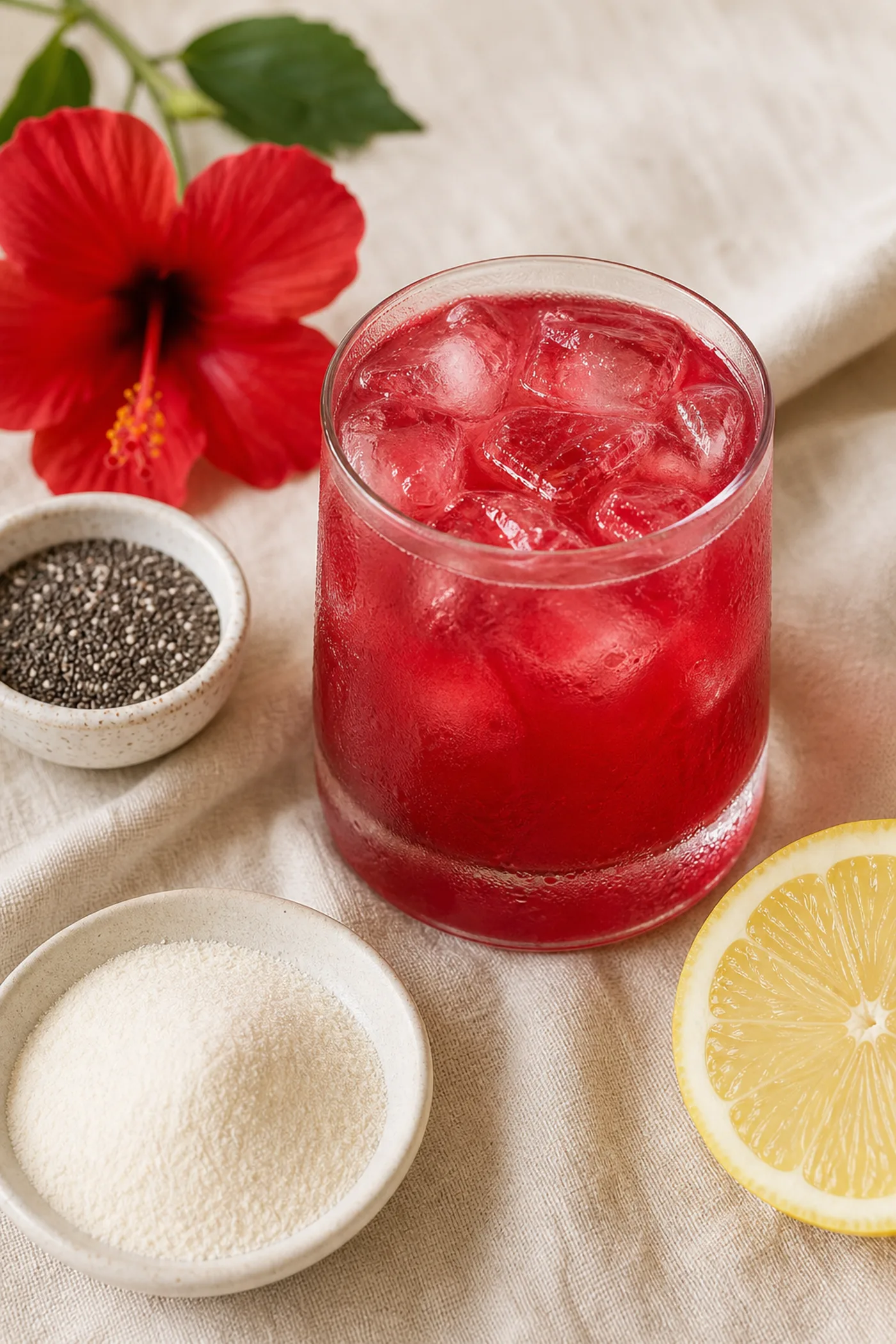 Hibiscus Collagen Fresh-Looking Skin Drink ingredients