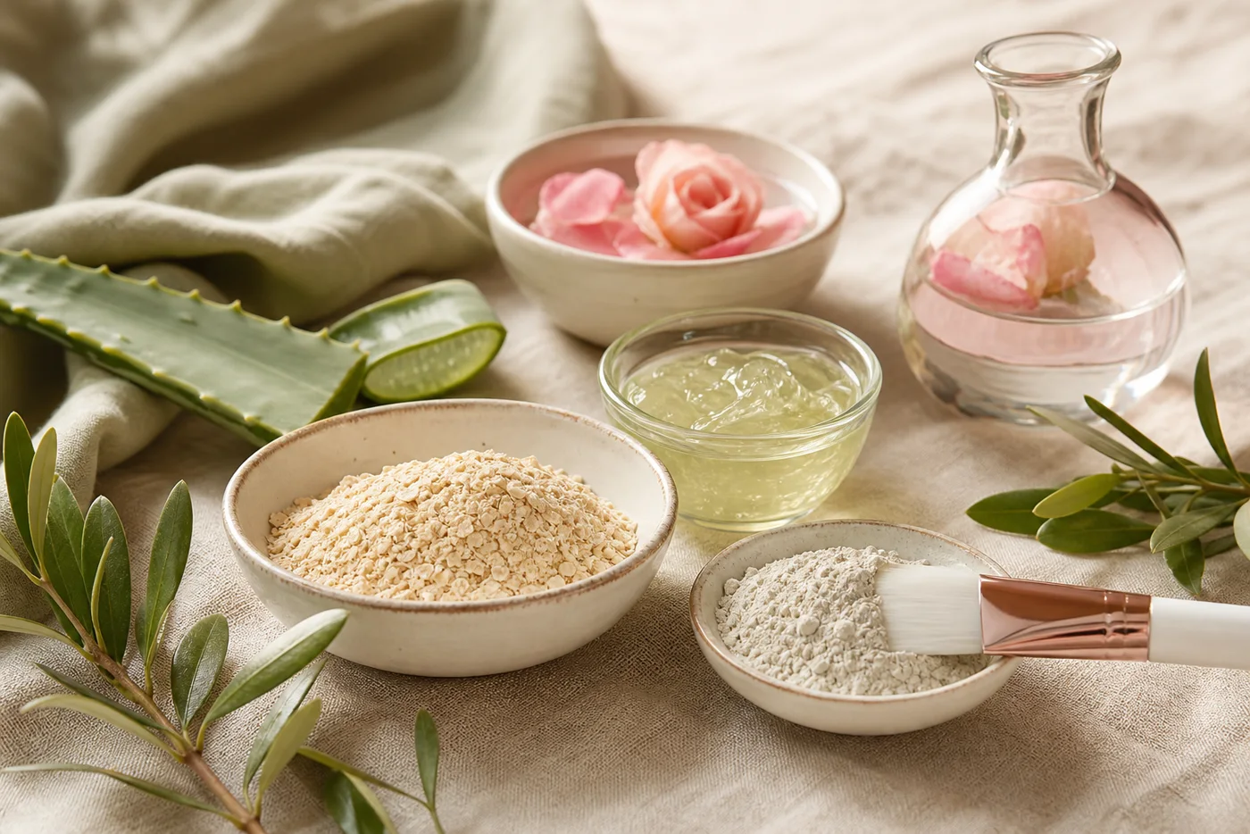 Gentle mask ingredients for mature skin