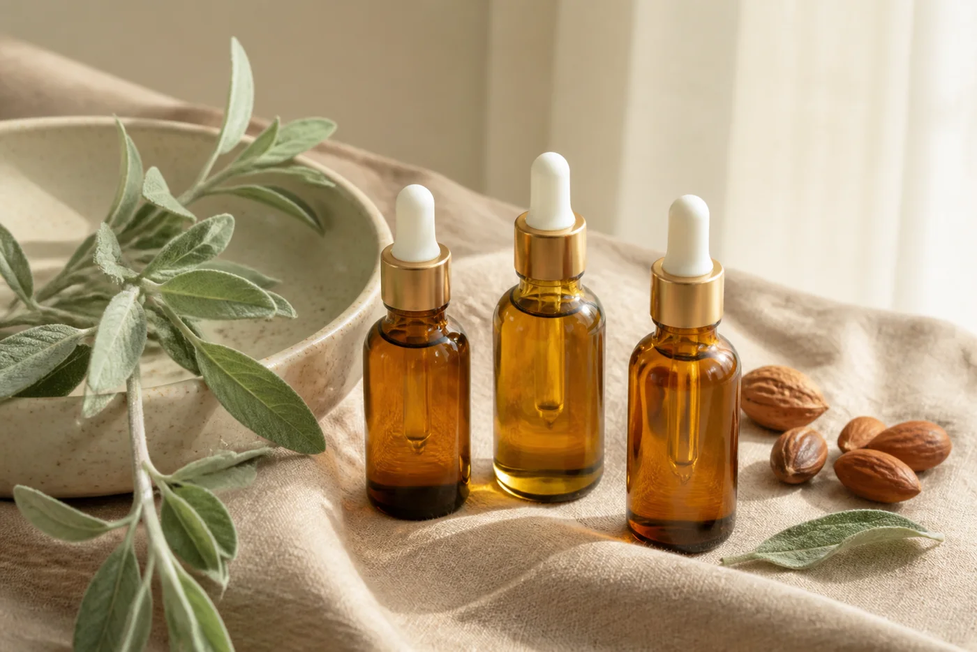 Body oils after a gentle body scrub