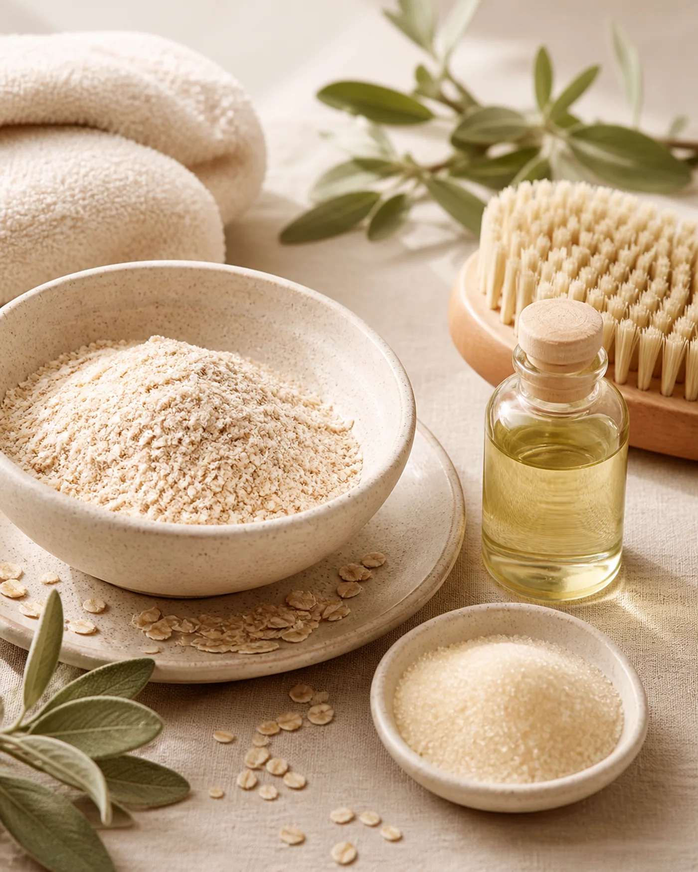 Gentle body polish ingredients for mature skin