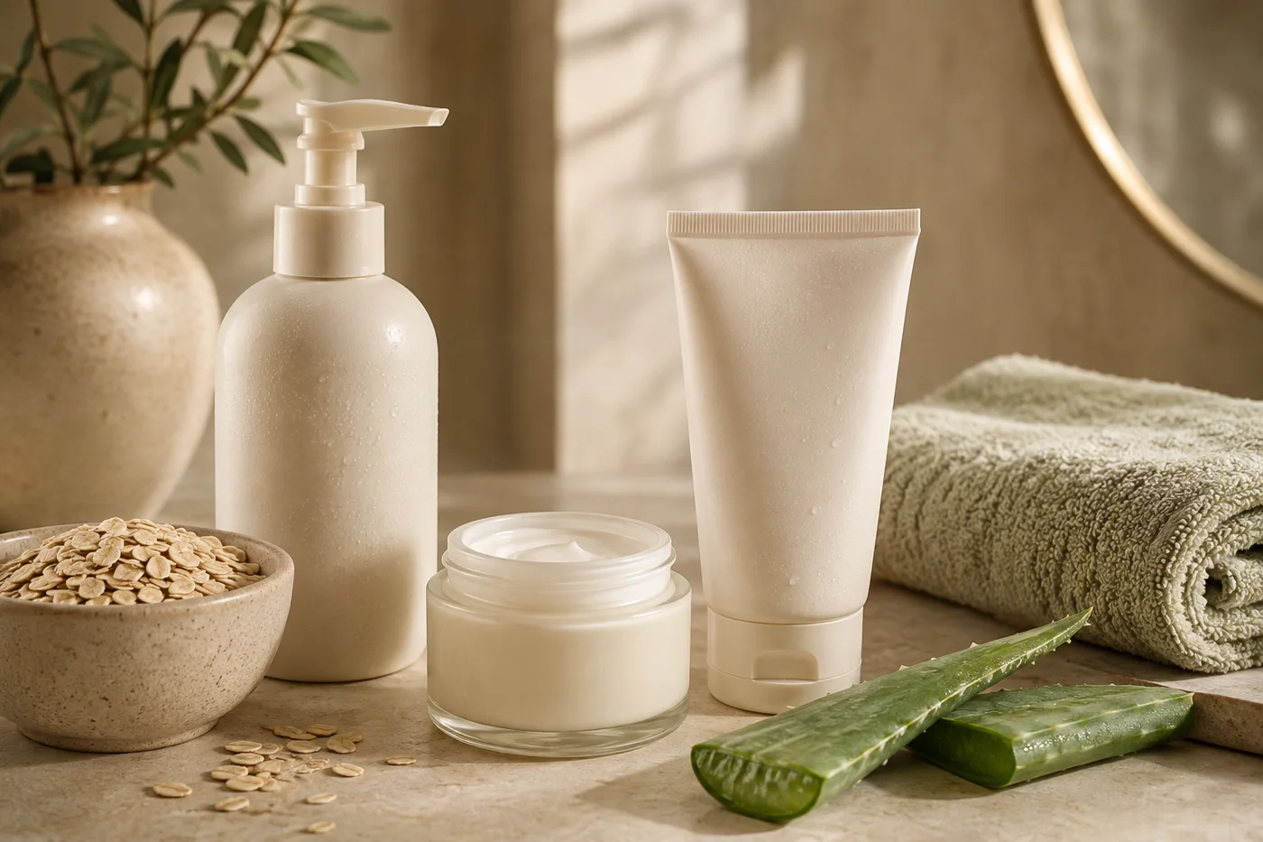Gentle moisturizer routine after 40