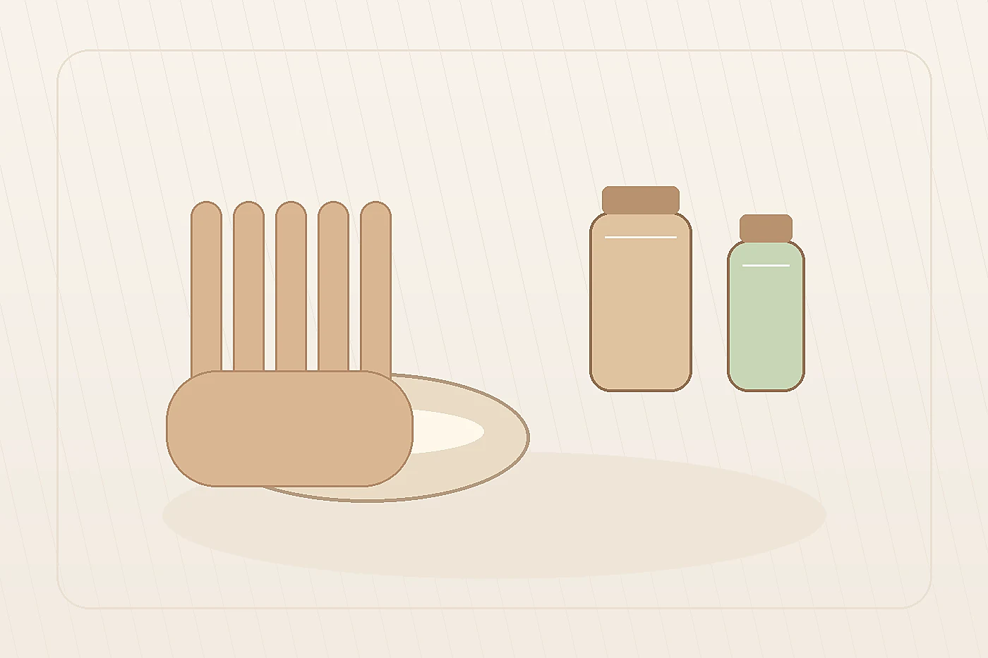 Hand cream cuticle oil SPF and soft towel for an evening hand care reset