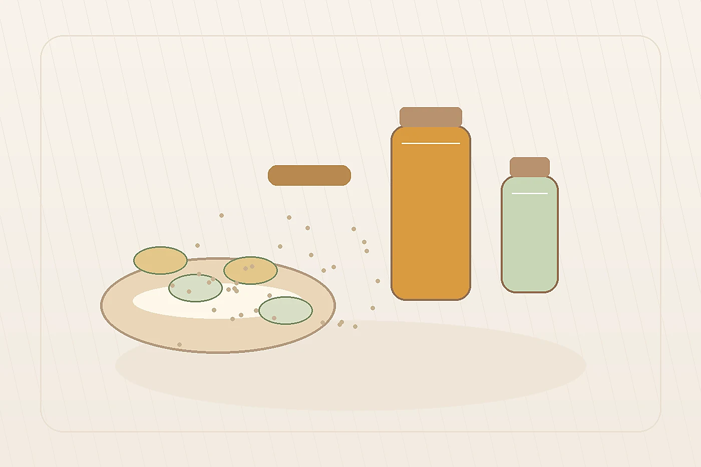 Honey face mask ingredient still life