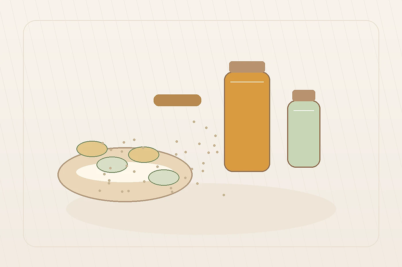 Honey aloe oats and rose water arranged for a gentle DIY face mask