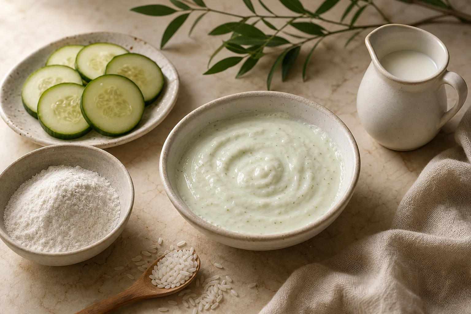 Cucumber Milk Splash Mask
