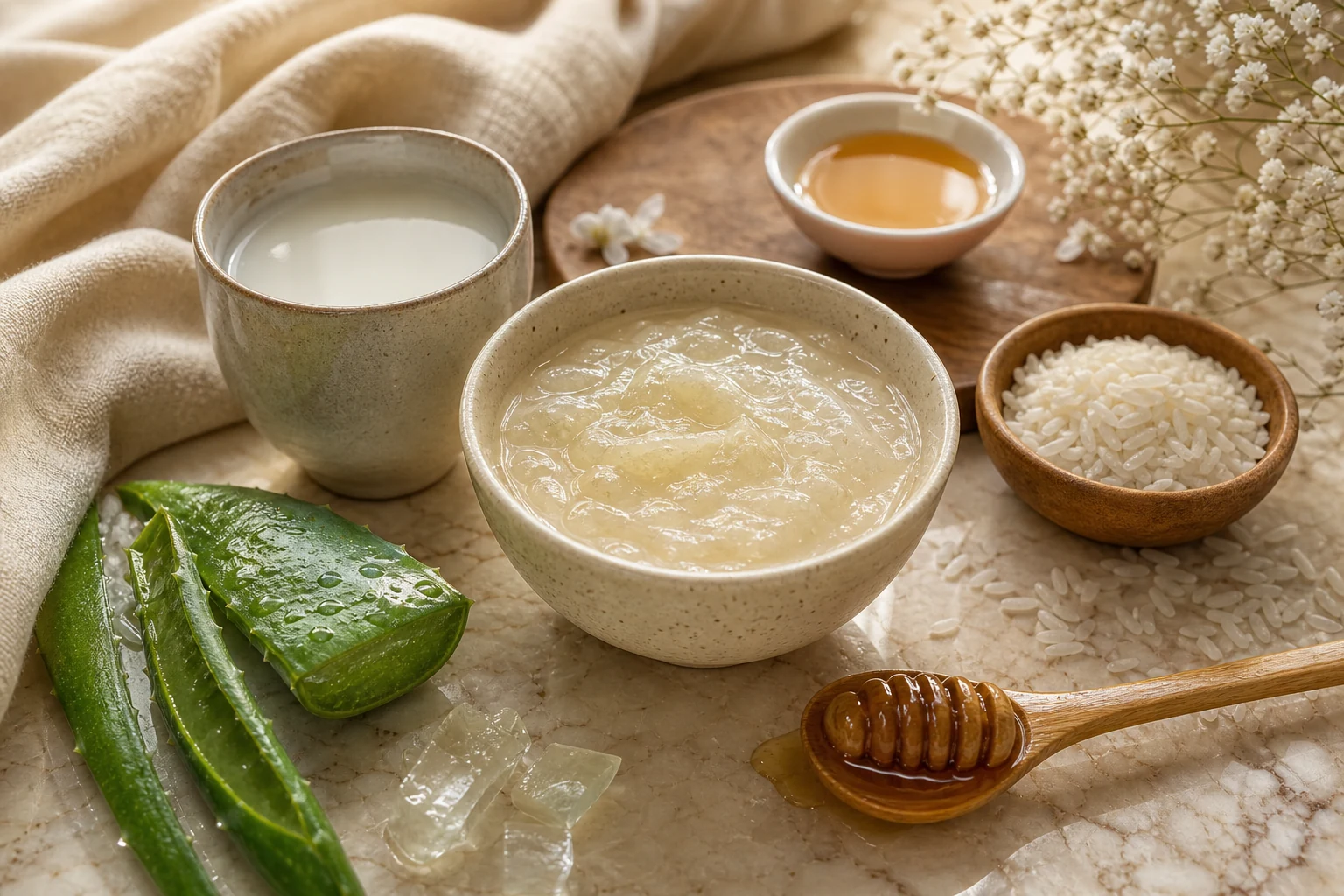 Rose Oat Night Comfort Mask