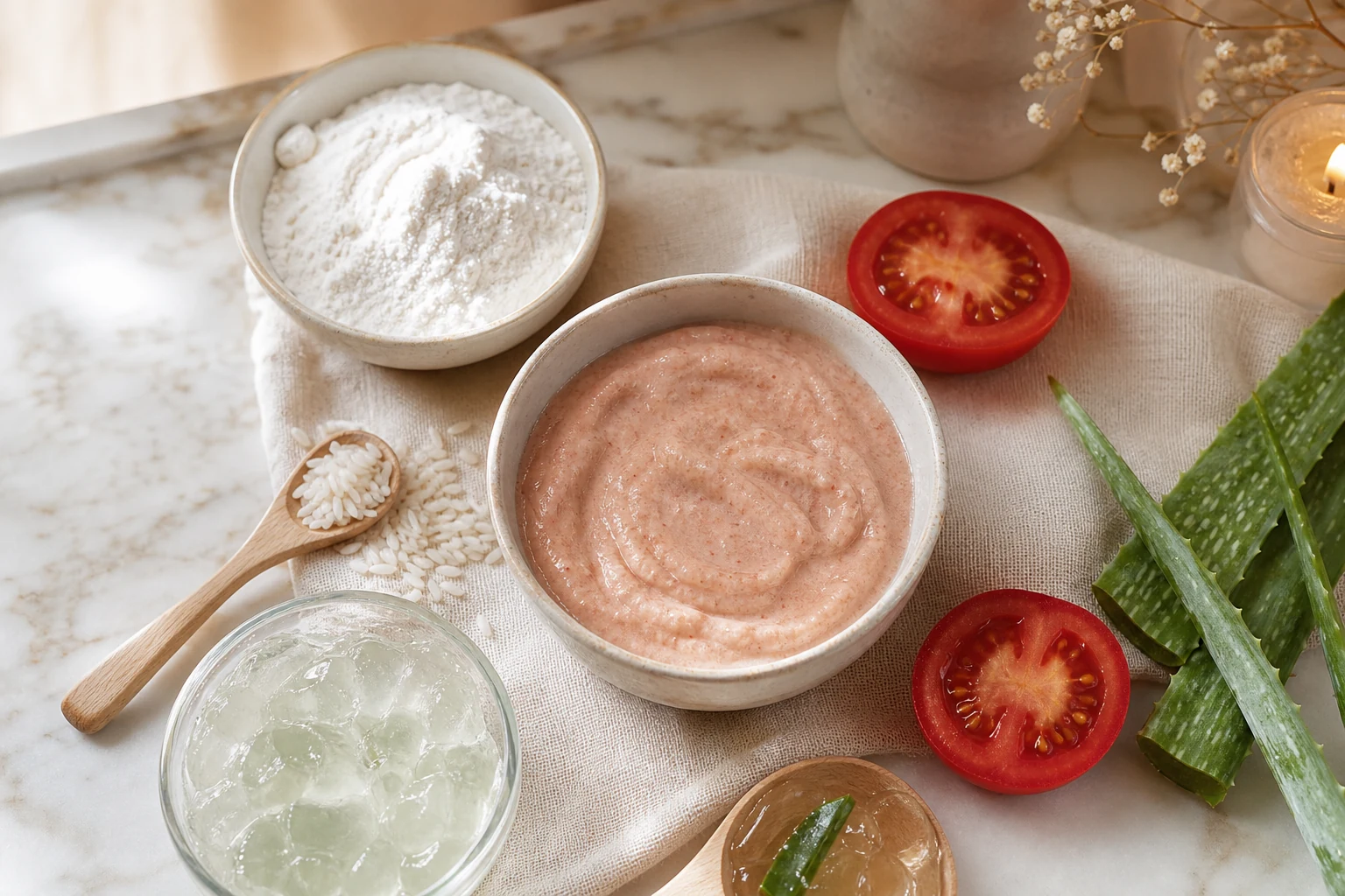 Tomato Rice Fresh Mask