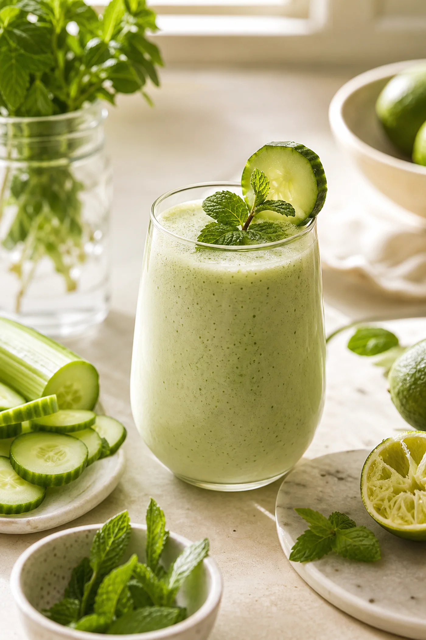Cucumber Mint Fresh Refresh Smoothie