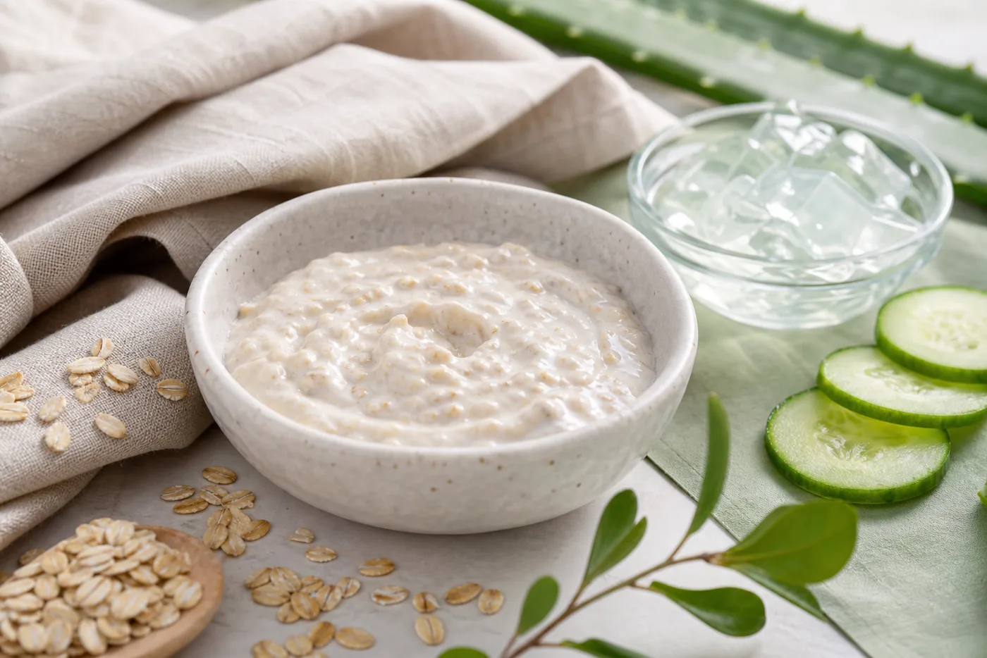 Aloe Oat Cooling Mask for Dehydrated Skin