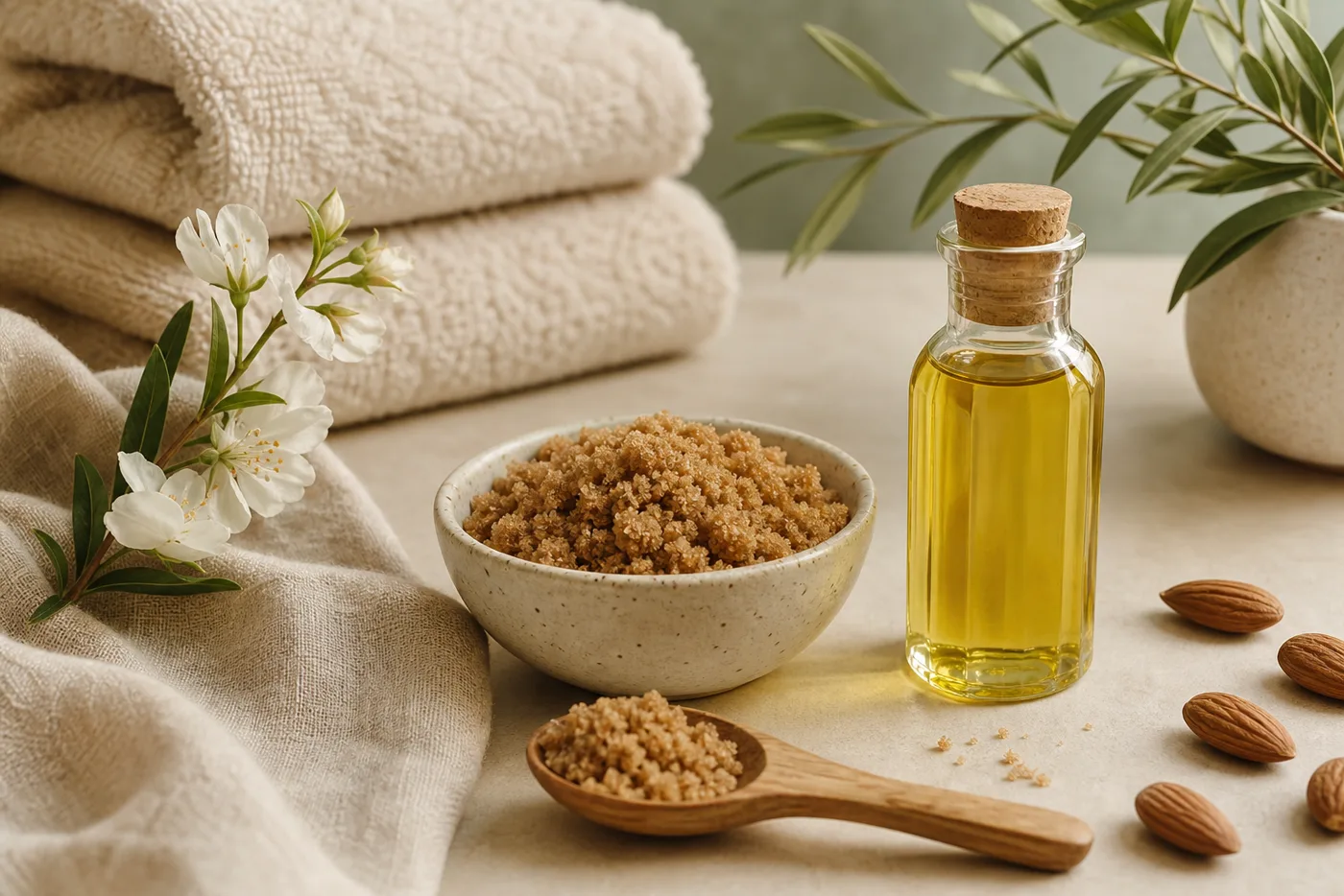 Brown Sugar Almond Oil Dry-Area Body Polish