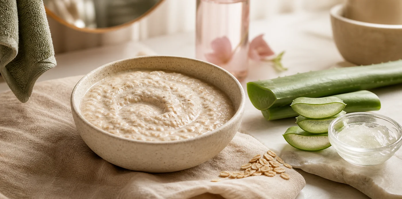 Oat and Aloe Barrier-Comfort Face Mask