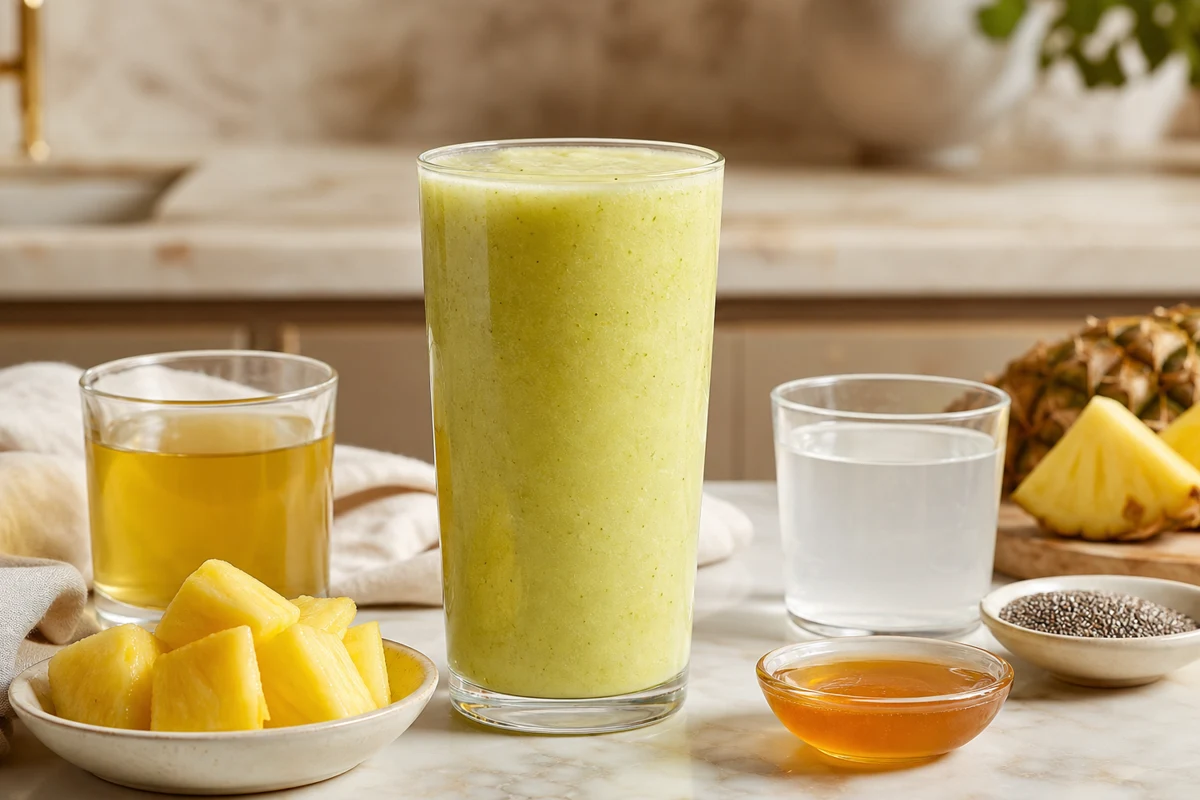 Green Tea Pineapple Smoothie