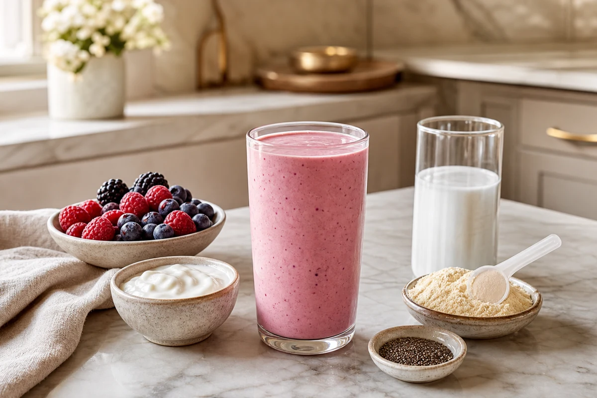 Berry Yogurt Protein Smoothie
