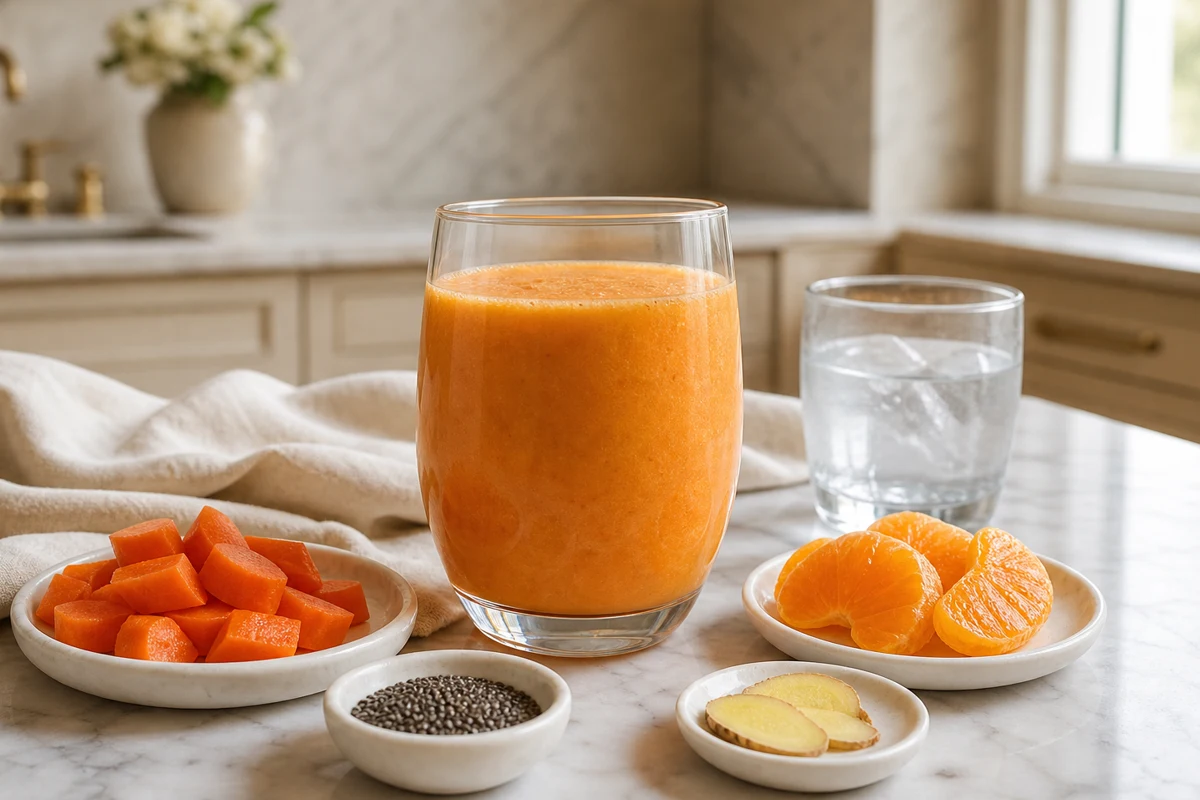 Carrot Ginger Fiber Smoothie