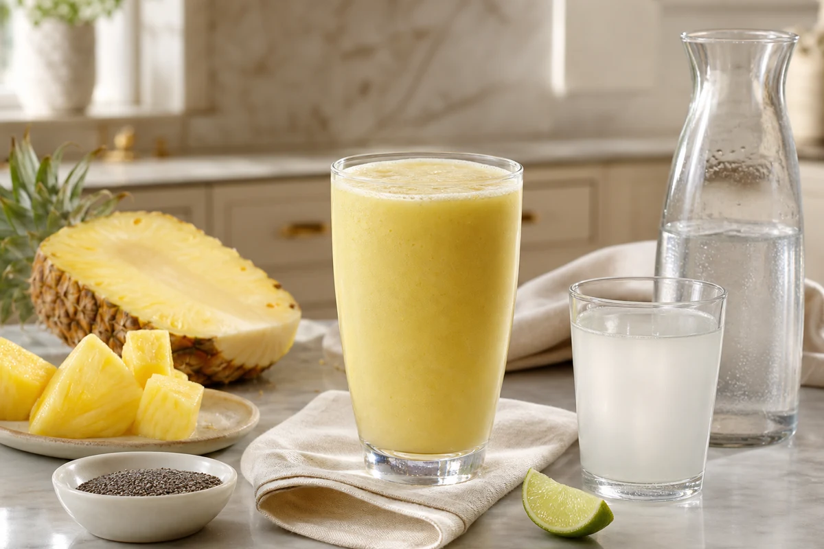 Pineapple Coconut Water Smoothie