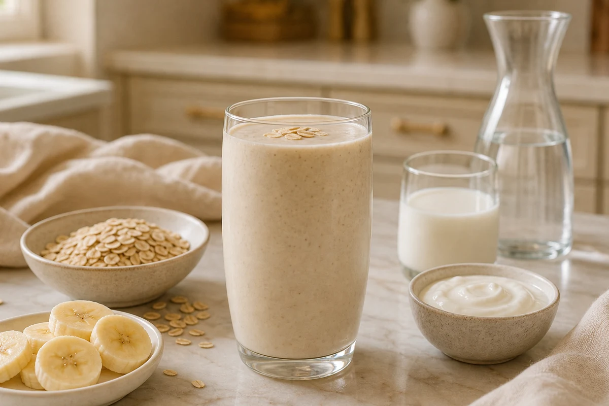 Banana Oat Yogurt Smoothie