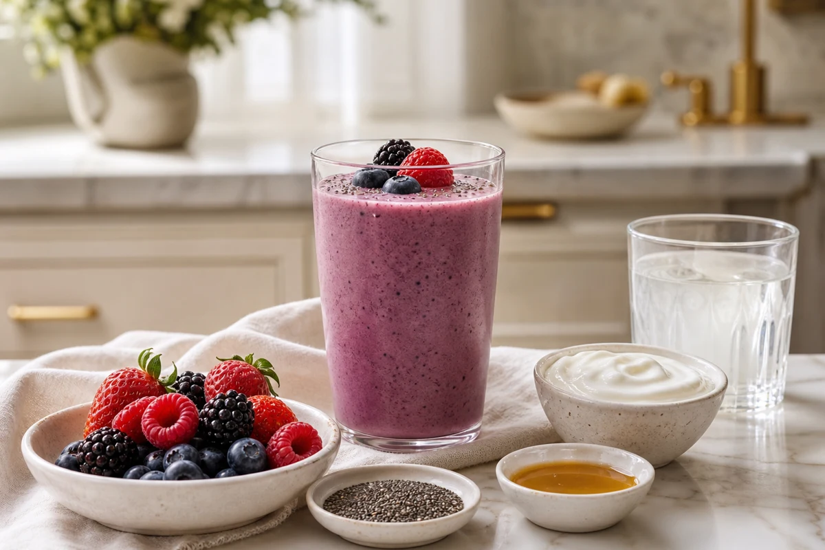 Berry Chia Yogurt Smoothie