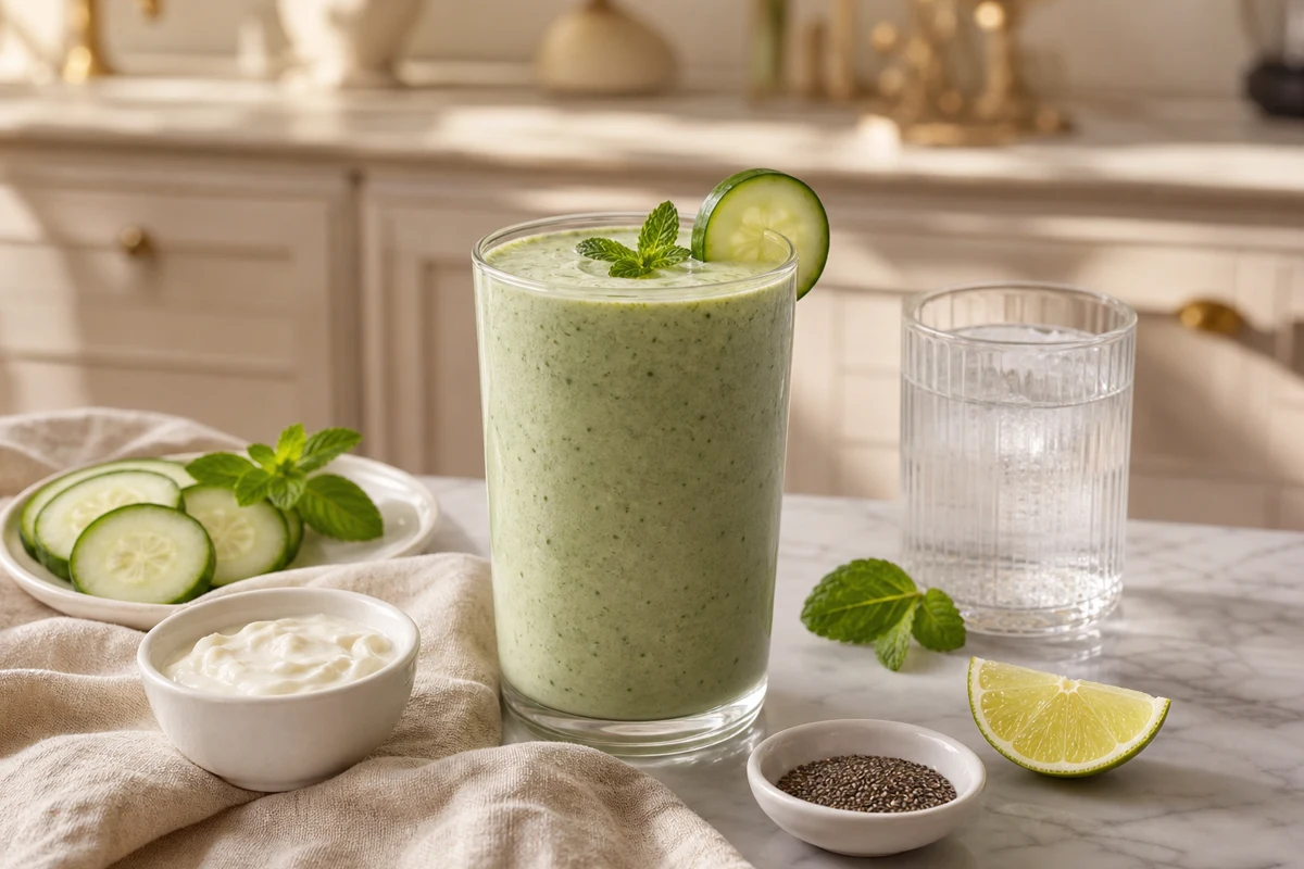 Cucumber Mint Yogurt Smoothie