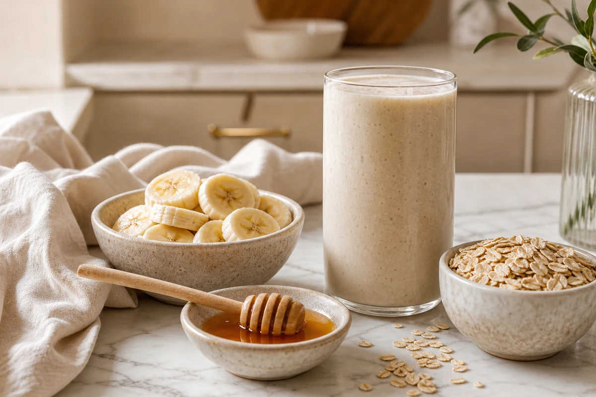 Banana Oat Honey Smoothie