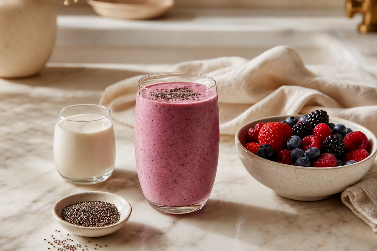 Berry Collagen Chia Smoothie