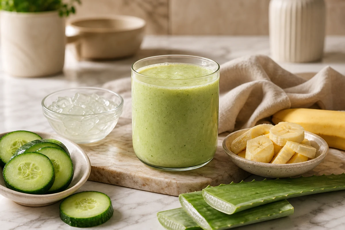 Cucumber Aloe Green Smoothie