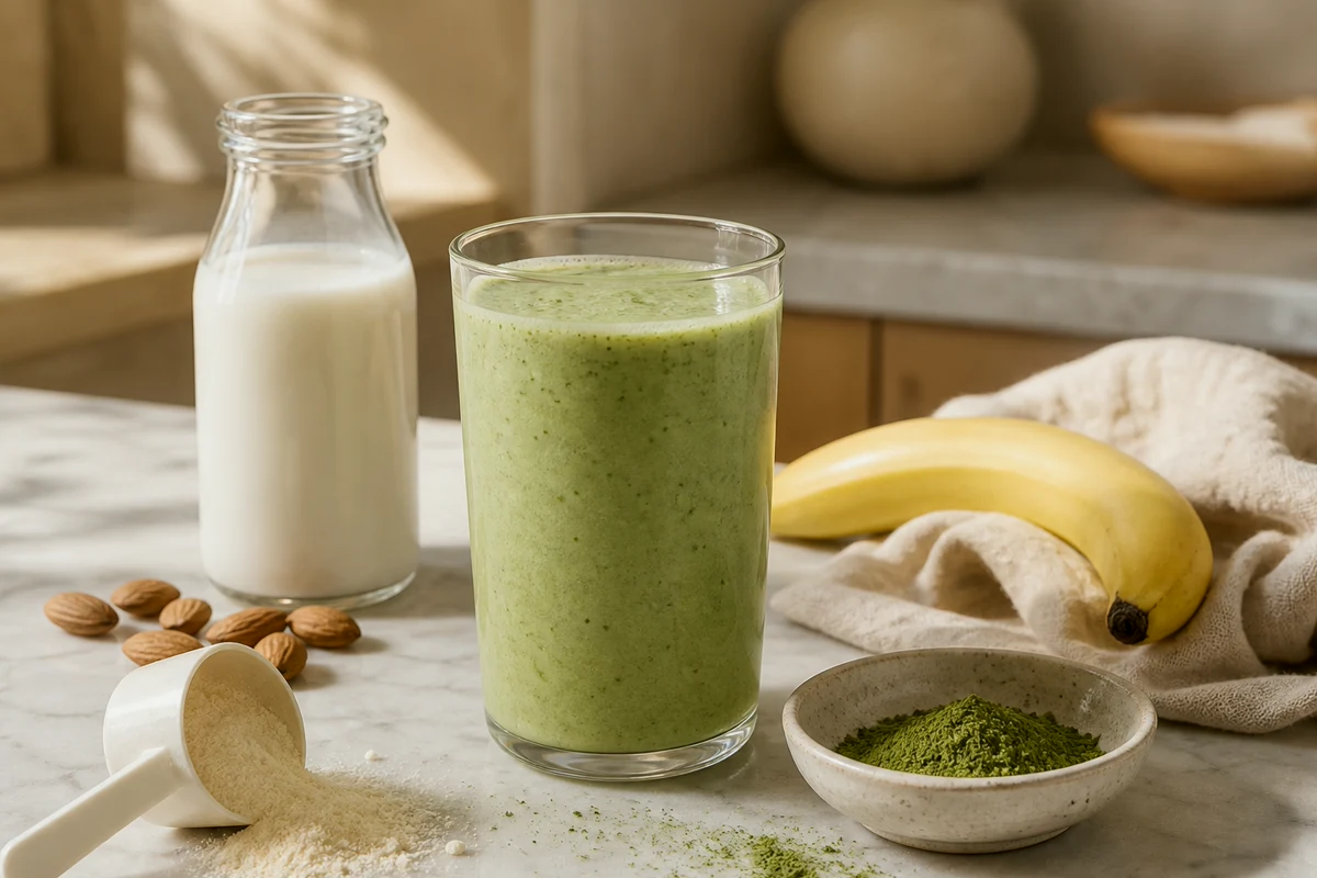Matcha Almond Collagen Smoothie