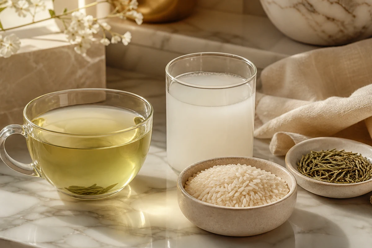 Green Tea Rice Rinse