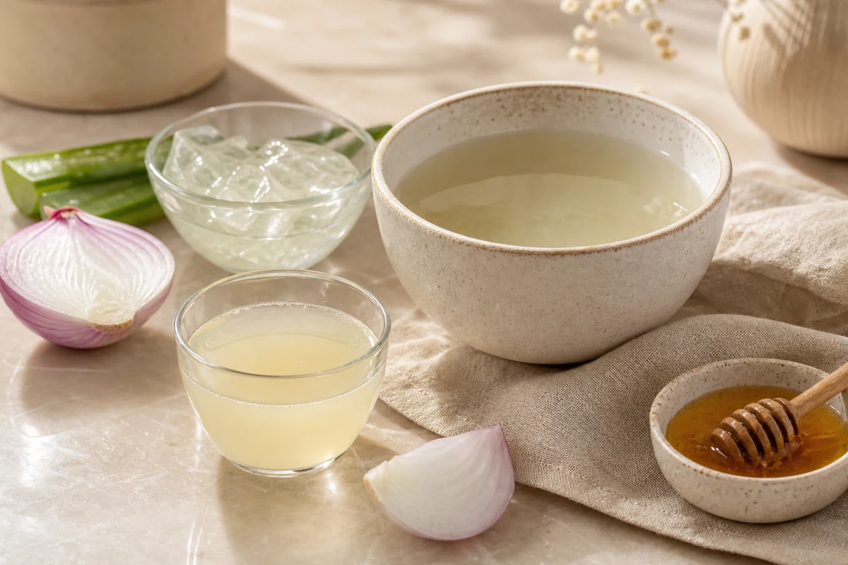 Onion Juice Scalp Rinse