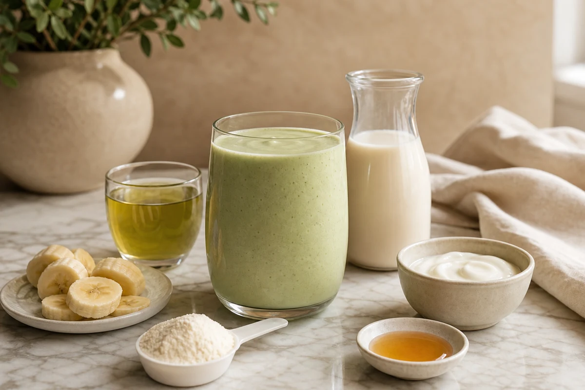 Creamy Green Tea Collagen Smoothie